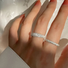 Silver Heart Winning Ring (Pair of 2)