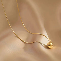 Golden Pearl Pendant Chain