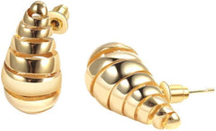 Golden Tides Hoops Earrings