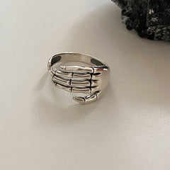 Trendy Skeleton Hand Ring