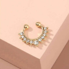 Gold Zircon Nose /Ear Pin