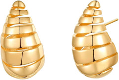 Golden Tides Hoops Earrings