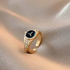 Golden Watch Time Ring