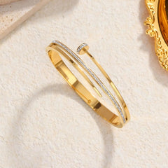 Gold Plated Unique Design Bracelets-Anti Tarnish & Waterproof