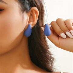 Blue Chunky Drop Earring