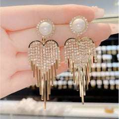 Heart Stylish Golden Hangings