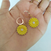 Yellow Flower Earrings