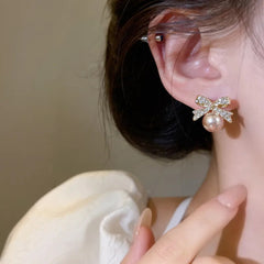 Ball Ribbon Earrings- Anti Tarnish || Waterproof