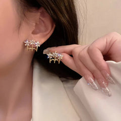 Three 5 Star Earrings
