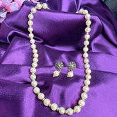 Golden Stylish Mala with Earrings