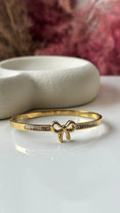 Butterfly Zircon Anti Tarnish Golden Bracelet