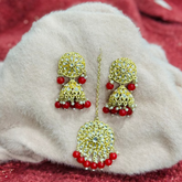 Golden Beads Earring / Tikka Set