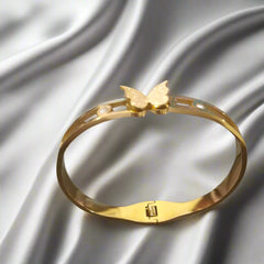 Premium Butterfly Unique Kada With 18K Gold Platted With Stainless Steel
