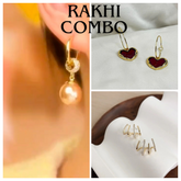 Rakhi Loving Combo Pack of 3 Earrings