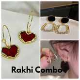 Rakhi Cheerful Combo Pack Of 3 Earrings