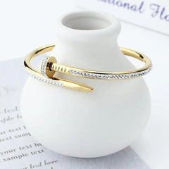 Nail Golden Fashionable Bracelet