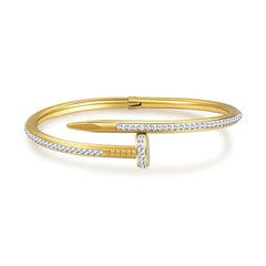 Nail Golden Fashionable Bracelet