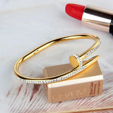 Nail Golden Fashionable Bracelet