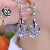 Silver Zircon Party Earring