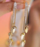 Golden Drops Zirconia Hangings