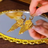 Dazzling Yellow Rose Gold Hoops