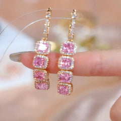 Sweet PInk Sapphires Earrings
