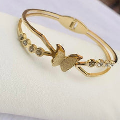 Anti-Tarnish Butterfly Stone Studded Bracelet