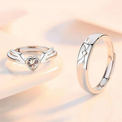 Fantasy Heart Couple Rings Combo