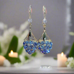 Purple Heart Loving Earrings