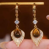 Ocean Drop Zircon Earrings