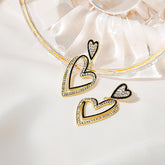 Heart Zircon Attractive Earrings