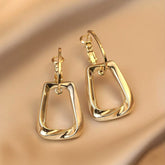 Gold Hoops Curve Earrings