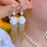 White Rose Golden Hanging