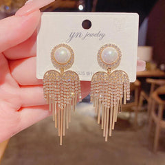 Heart Stylish Golden Hangings