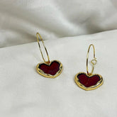 Red Rose Earrings