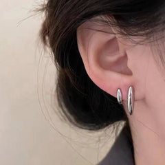 Silver Drops Studs