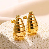 Golden Tides Hoops Earrings