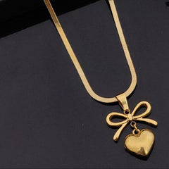 Heart Pendant with a Bow design