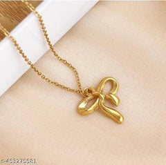 Bow Pendant Necklace