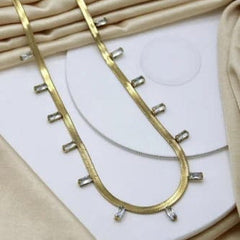 Gold Plated Stone Studded Pendant