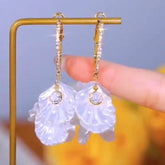 Precious Seashell Rhinestone Earrings
