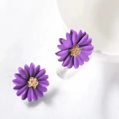 Blue Flower Earrings