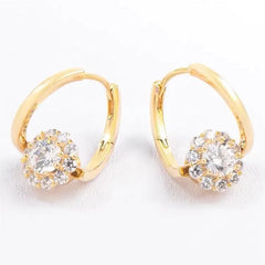 Rotatable Unique Zircon Earrings