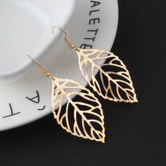 Glittery Leaf Earring