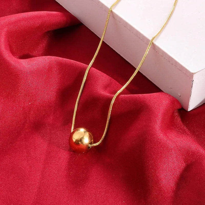 Golden Pearl Pendant Chain