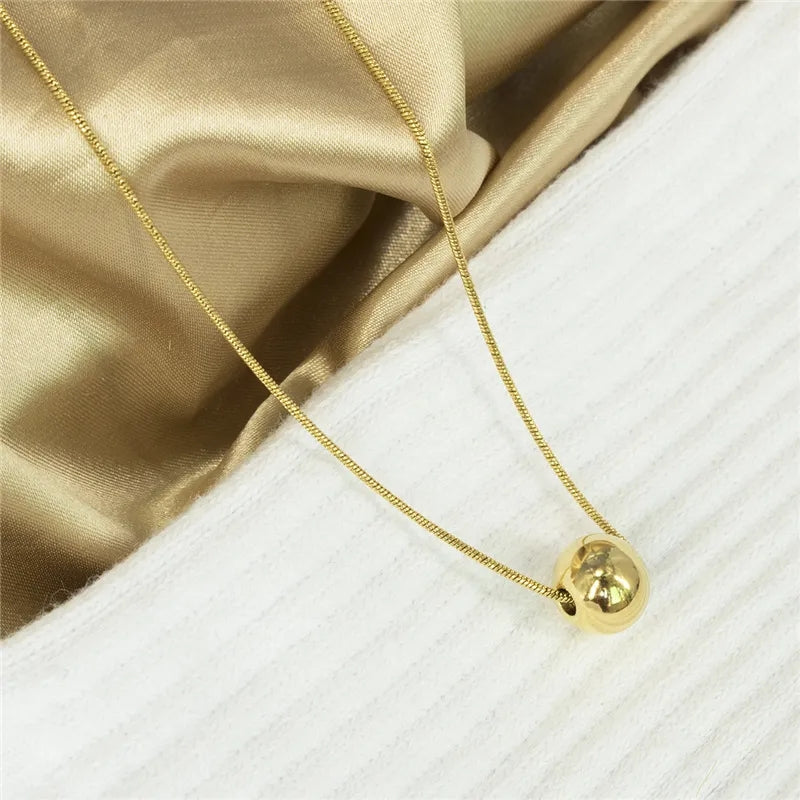 Golden Pearl Pendant Chain
