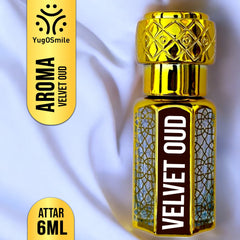 YUGOSMILE Purple OUD Attar 6ml | 100% Pure & Long-Lasting Attar | Unisex Luxury Roll-On Perfume Oil | Premium Arabic Fragrance for Men & Women