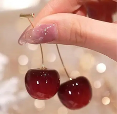 Delicious Cherry Pearl Earrings