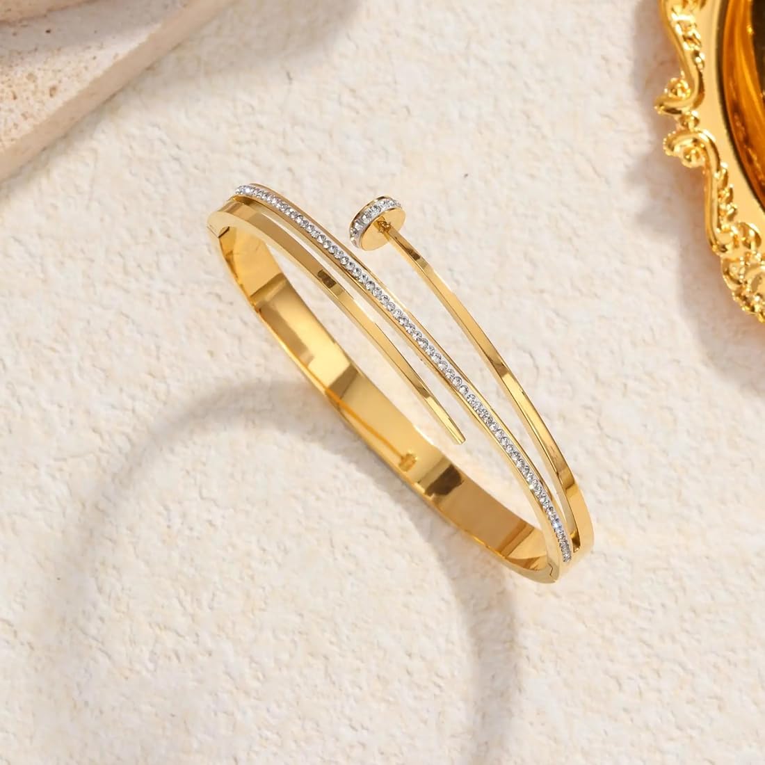 Gold Plated Unique Design Bracelets-Anti Tarnish & Waterproof