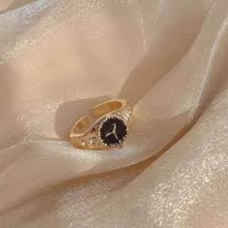 Golden Watch Time Ring